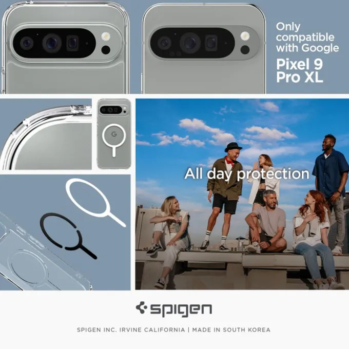 Etui SPIGEN ULTRA HYBRID ONETAP RING MAGSAFE GOOGLE PIXEL 9 PRO XL WHITE