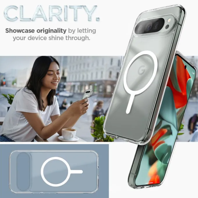 Etui SPIGEN ULTRA HYBRID ONETAP RING MAGSAFE GOOGLE PIXEL 9 PRO XL WHITE