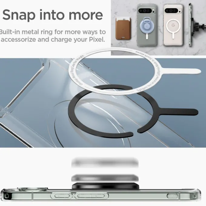 Etui SPIGEN ULTRA HYBRID ONETAP RING MAGSAFE GOOGLE PIXEL 9 PRO XL WHITE