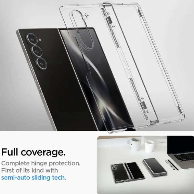 ETUI SPIGEN ULTRA HYBRID PRO GALAXY Z FOLD 6 CRYSTAL CLEAR