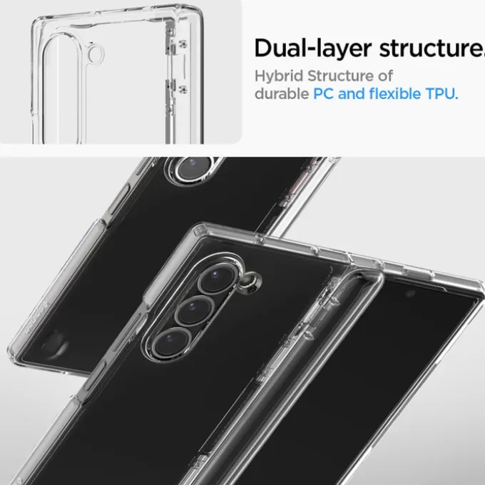 ETUI SPIGEN ULTRA HYBRID PRO GALAXY Z FOLD 6 CRYSTAL CLEAR