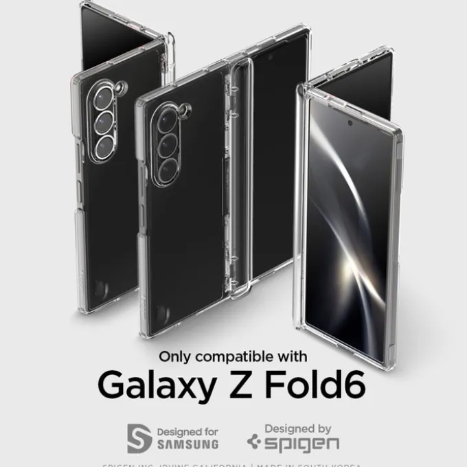 ETUI SPIGEN ULTRA HYBRID PRO GALAXY Z FOLD 6 CRYSTAL CLEAR