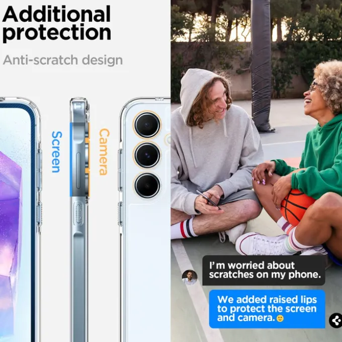 Etui Spigen Ultra Hybrid Samsung Galaxy A55 5g Crystal Clear Case