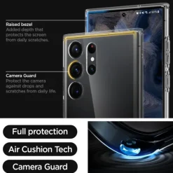 Etui Spigen Ultra Hybrid Samsung S23 Ultra Crystal Clear Przezroczysty Case