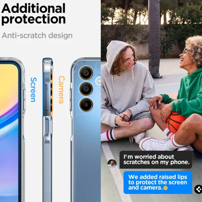 Etui Spigen Ultra Hybrid Samsung Galaxy A15 4g / 5g Crystal Clear Case