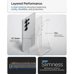 ETUI SPIGEN ULTRA HYBRID SAMSUNG GALAXY S26 ULTRA CRYSTAL CLEAR