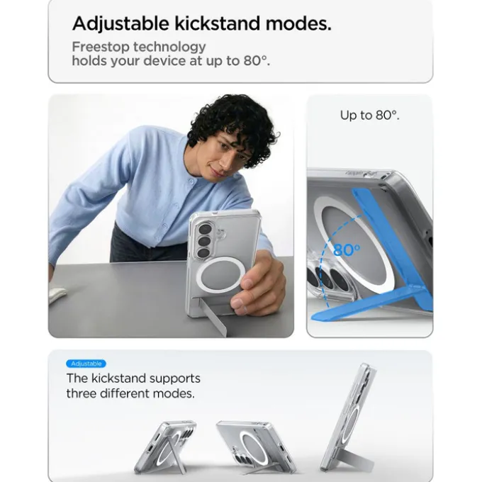 ETUI SPIGEN ULTRA HYBRID "S" MAG SAMSUNG GALAXY S26 MAGSAFE CLEAR/WHITE