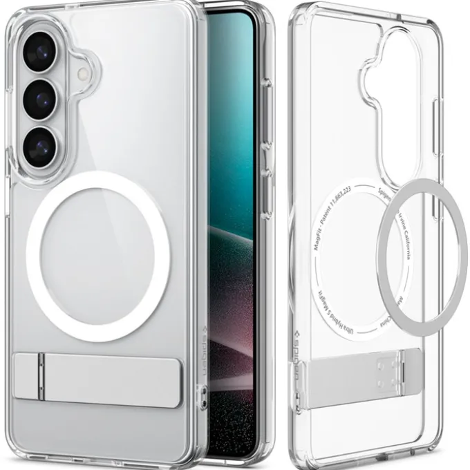 ETUI SPIGEN ULTRA HYBRID "S" MAG SAMSUNG GALAXY S26 MAGSAFE CLEAR/WHITE