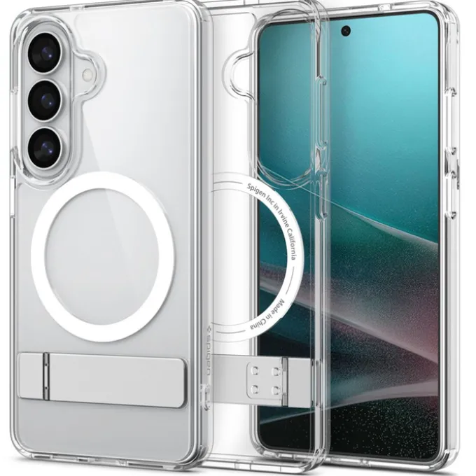 ETUI SPIGEN ULTRA HYBRID "S" MAG SAMSUNG GALAXY S26 MAGSAFE CLEAR/WHITE