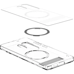 ETUI SPIGEN ULTRA HYBRID S MAGSAFE SAMSUNG GALAXY S25 ULTRA CLEAR WHITE
