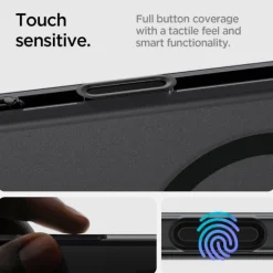 ETUI SPIGEN ULTRA HYBRID ”T” MAG MAGSAFE IPHONE 16 PRO FROST BLACK