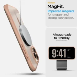 Etui SPIGEN ULTRA HYBRID ”T” MAG MAGSAFE IPHONE 16 PRO MAX FROST ROSE TITANIUM