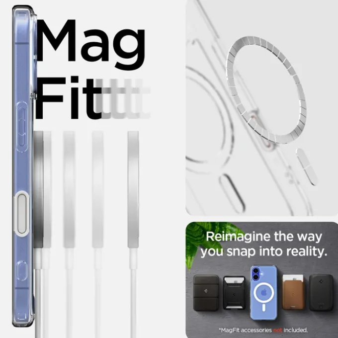 Etui SPIGEN ULTRA HYBRID ”T” MAG MAGSAFE IPHONE 16 WHITE