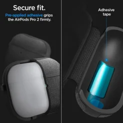 Etui Spigen Urban Fit Apple Airpods Pro 1 / 2 Black Case