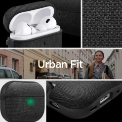 Etui Spigen Urban Fit Apple Airpods Pro 1 / 2 Black Case