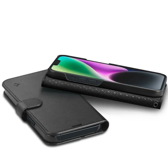 Etui Spigen Wallet S iPhone 14 Black Case