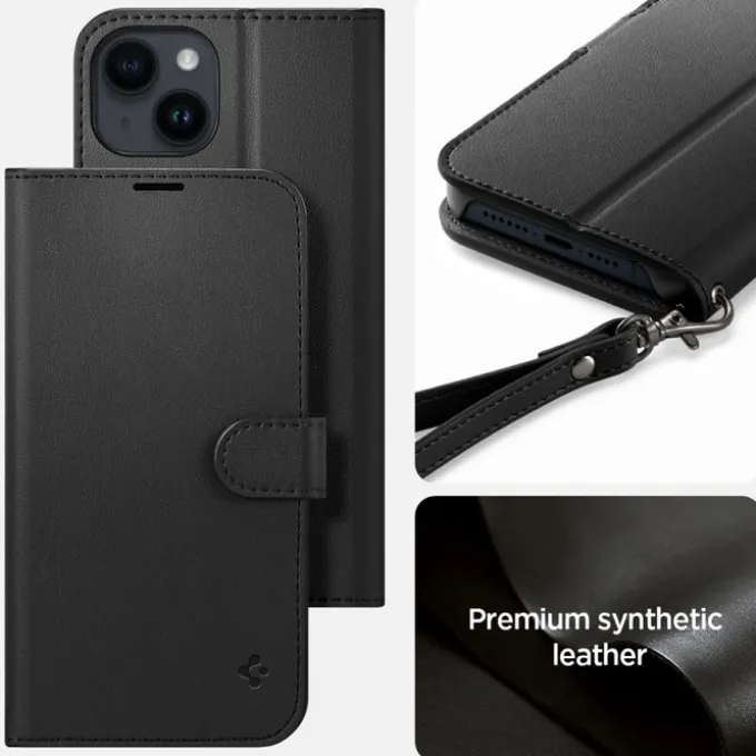 Etui Spigen Wallet S iPhone 14 Black Case