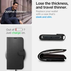 Etui Spigen Wallet S iPhone 14 Black Case