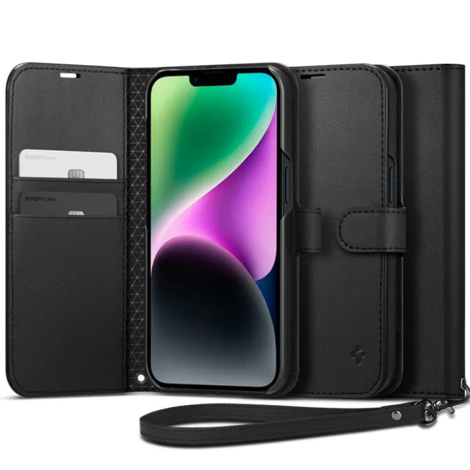Etui Spigen Wallet S iPhone 14 Black Case