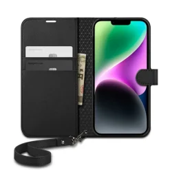 Etui Spigen Wallet S iPhone 14 Black Case