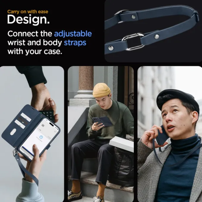 Etui Spigen Wallet ”s” Pro Iphone 15 Pro Navy