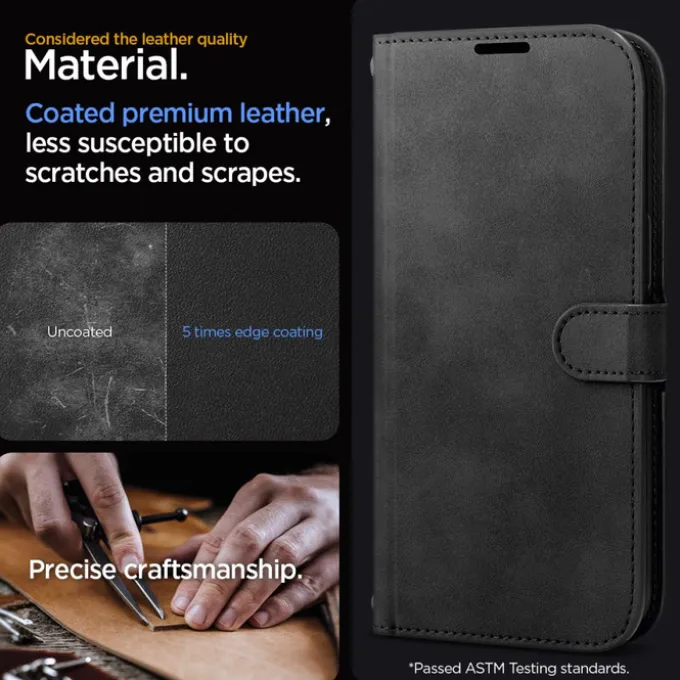 Etui Spigen Wallet ”s” Pro iPhone 15 Pro Max Black Case