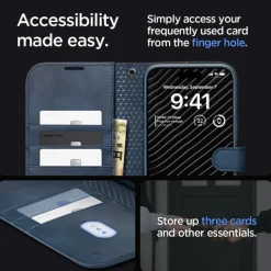 Etui Spigen Wallet ”s” Pro Iphone 15 Pro Max Navy