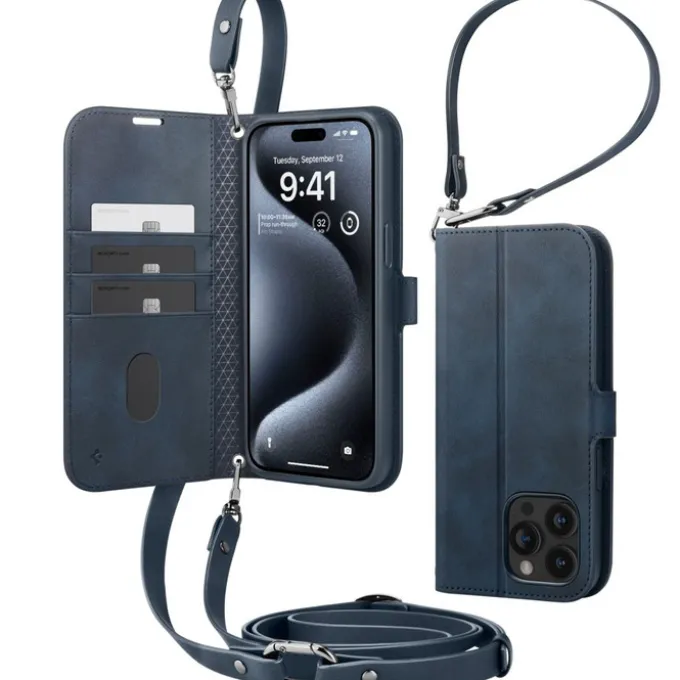 Etui Spigen Wallet ”s” Pro Iphone 15 Pro Max Navy