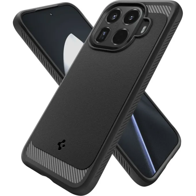 ETUI SPIGEN XIAOMI 15T PRO RUGGED ARMOR MATTE BLACK