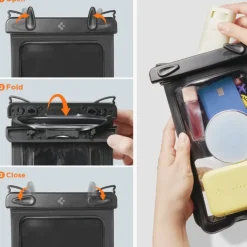 ETUI WODOODPORNE SPIGEN A603 UNIWERSALNE WATERPROOF CASE CZARNE
