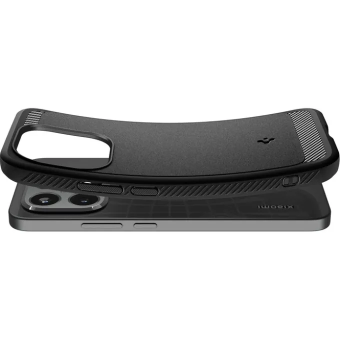 ETUI XIAOMI 15T SPIGEN RUGGED ARMOR MATOWE CZARNE