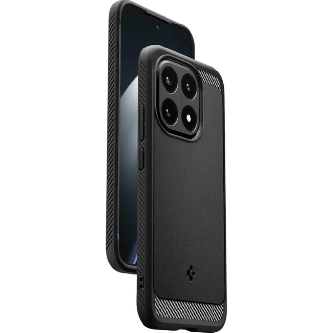 ETUI XIAOMI 15T SPIGEN RUGGED ARMOR MATOWE CZARNE