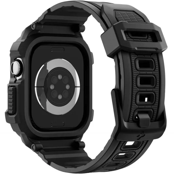 ETUI Z PASKIEM SPIGEN APPLE WATCH 11 46MM RUGGED ARMOR PRO 2 MATTE BLACK