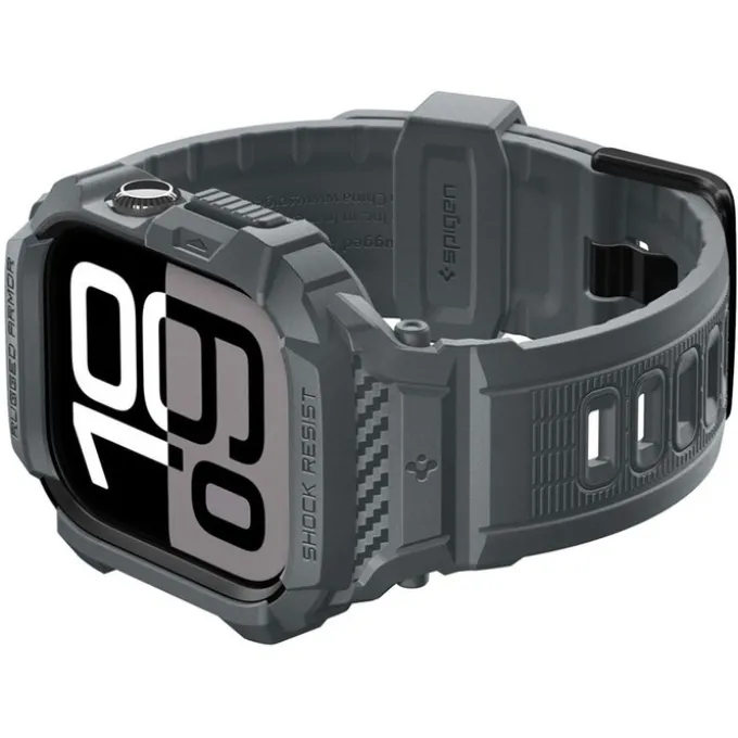 ETUI Z PASKIEM SPIGEN APPLE WATCH 11 46MM RUGGED ARMOR PRO 2 DARK GRAY