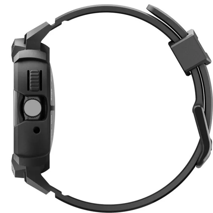 ETUI Z PASKIEM SPIGEN GOOGLE PIXEL WATCH 4 41MM RUGGED ARMOR PRO + STAND MATTE BLACK