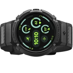 ETUI Z PASKIEM SPIGEN GOOGLE PIXEL WATCH 4 41MM RUGGED ARMOR PRO + STAND MATTE BLACK