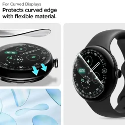 FOLIA HYDROŻELOWA SPIGEN GOOGLE PIXEL WATCH 4/ 3 (41MM) ELITESHIELD EZ FIT 2 PACK