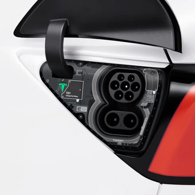 FOLIA OCHRONNA SPIGEN TESLA MODEL Y 3 CHARGE PORT WRAP ZERO ONE
