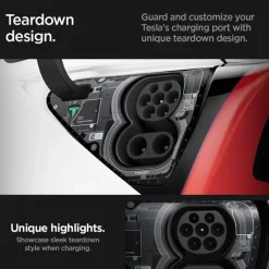 FOLIA OCHRONNA SPIGEN TESLA MODEL Y 3 CHARGE PORT WRAP ZERO ONE