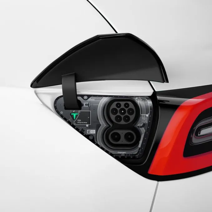 FOLIA OCHRONNA SPIGEN TESLA MODEL Y 3 CHARGE PORT WRAP ZERO ONE
