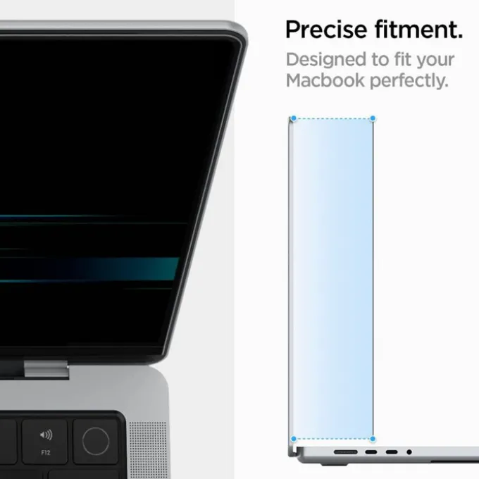 FOLIA PRYWATYZUJĄCA SPIGEN MACBOOK PRO 14 M1 / M2 / M3 / M4 / M5 2021-2025 SAFE VIEW PRIVACY