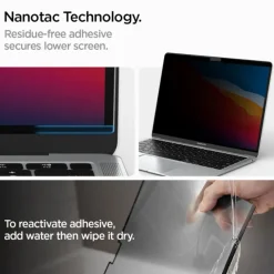 FOLIA PRYWATYZUJĄCA SPIGEN MACBOOK AIR 13 M2 / M3 / M4 / 2023-2025 SAFE VIEW