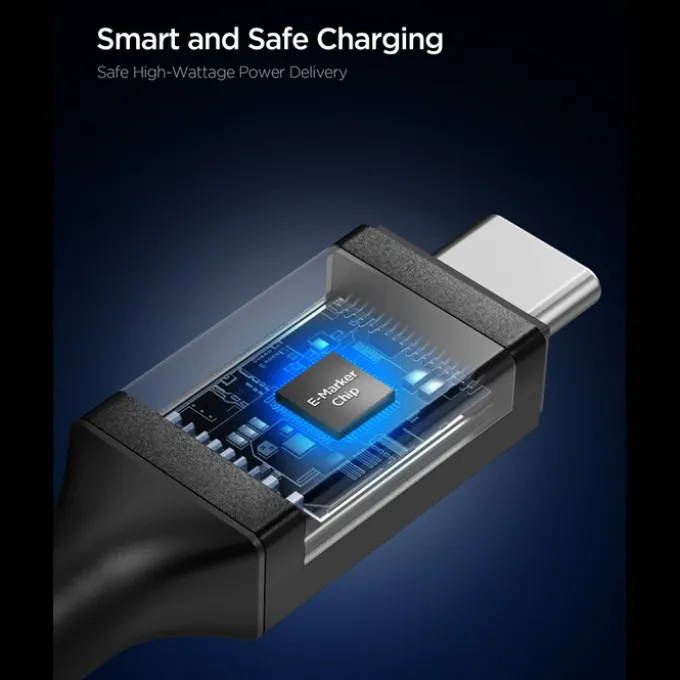 KABEL USB-C SPIGEN EB10020CC ESSENTIAL 100W 200CM CZARNY