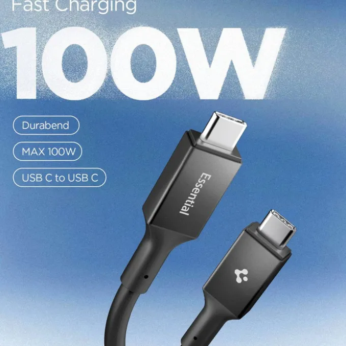 KABEL USB-C SPIGEN EB10020CC ESSENTIAL 100W 200CM CZARNY