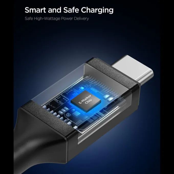 KABEL USB-C SPIGEN EB10010CC ESSENTIAL 100W 100CM CZARNY