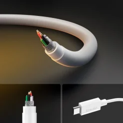 KABEL USB-C SPIGEN EB6020CC ESSENTIAL 60W 200CM BIAŁY