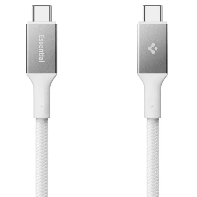 KABEL USB-C SPIGEN EB24015CC ESSENTIAL 240W 150CM BIAŁY