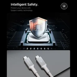 KABEL USB-C SPIGEN EB24012CC ESSENTIAL 240W 120CM BIAŁY