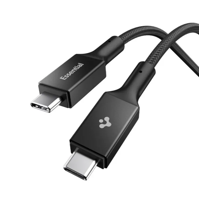 KABEL USB-C SPIGEN EB24015CC ESSENTIAL 240W 150CM CZARNY
