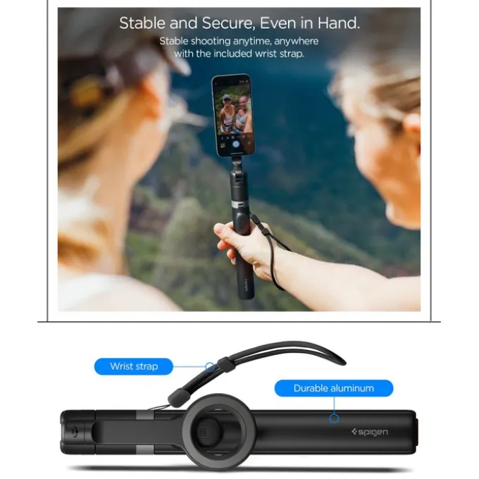 KIJEK SELFIE SPIGEN S582W BLUETOOTH STATYW CZARNY